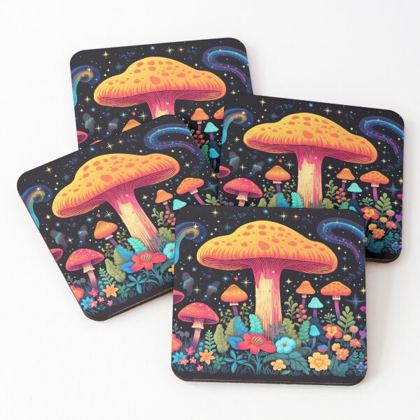 Item preview, Cosmic mushroom garden designed and sold by anytka.