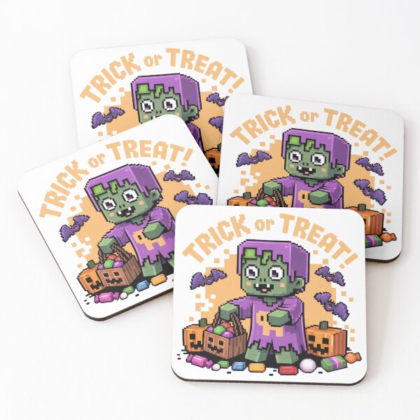 Item preview, Trick or Treat Pixels designed and sold by NicolasGlowArt.