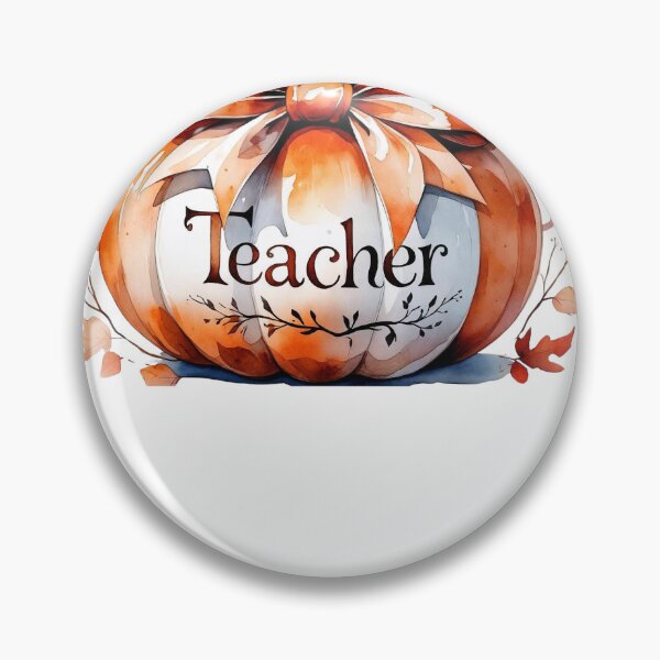 Item preview, Watercolor Pumpkin and Leaves – Cute Fall Teacher Shirt designed and sold by Iron5Originals.