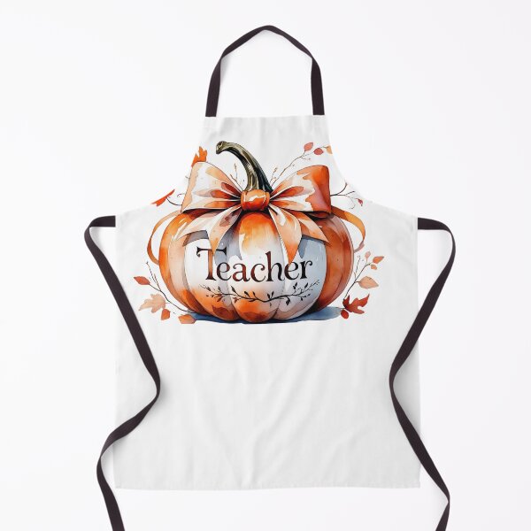 Item preview, Watercolor Pumpkin and Leaves – Cute Fall Teacher Shirt designed and sold by Iron5Originals.