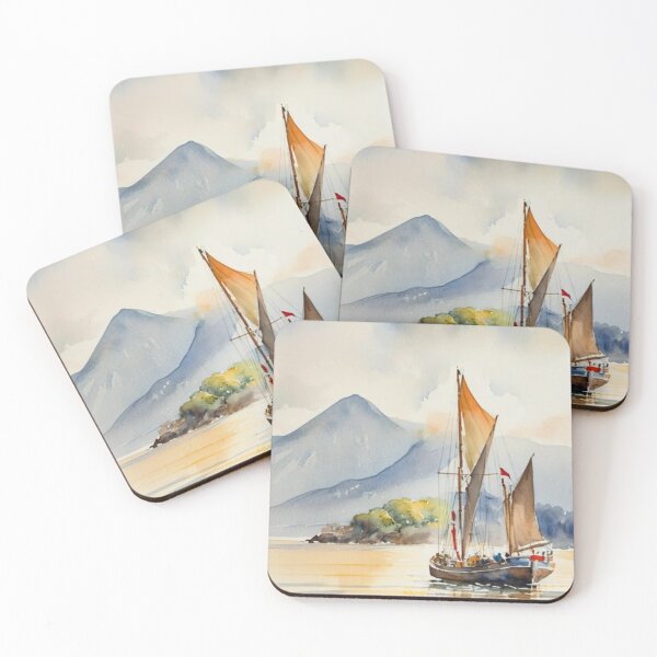 Item preview, Setting off from Dartmouth4（watercolour + AI） designed and sold by artsmeow.