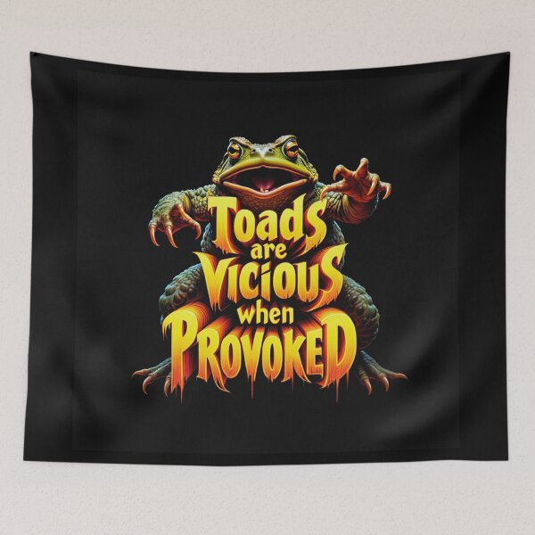 Item preview, Toads are vicious when provoked designed and sold by Vintage Designs +.