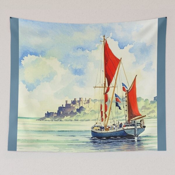 Item preview, Setting off from Dartmouth（watercolour + AI） designed and sold by artsmeow.