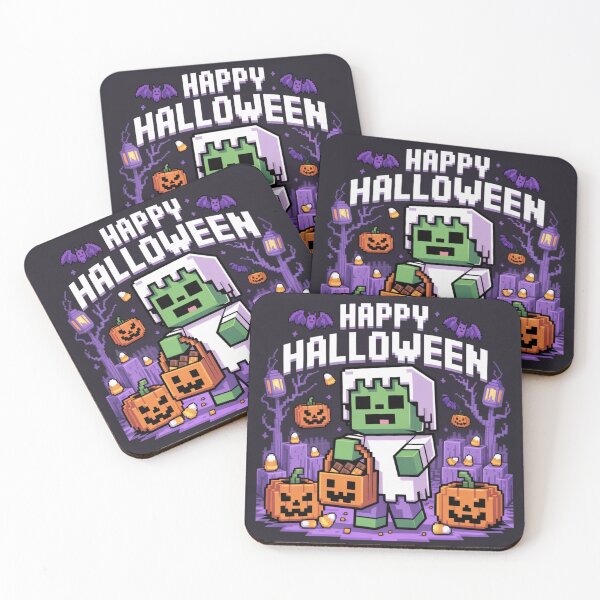 Item preview, Happy Pixels Halloween designed and sold by NicolasGlowArt.