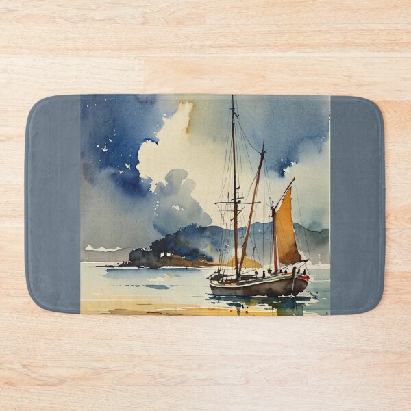 Item preview, Setting off from Dartmouth2（watercolour + AI） designed and sold by artsmeow.