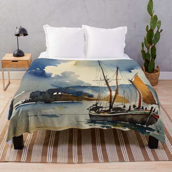 Item preview, Setting off from Dartmouth2（watercolour + AI） designed and sold by artsmeow.