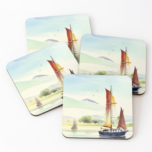 Item preview, Setting off from Dartmouth3（watercolour + AI） designed and sold by artsmeow.