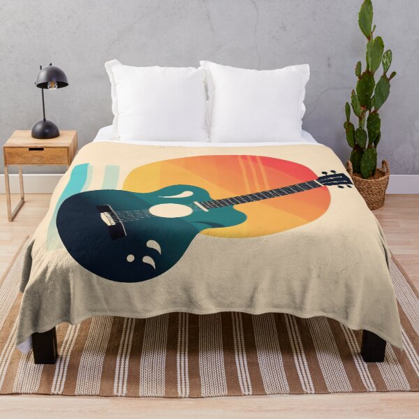 Item preview, Guitar on colorful backdrop designed and sold by anytka.