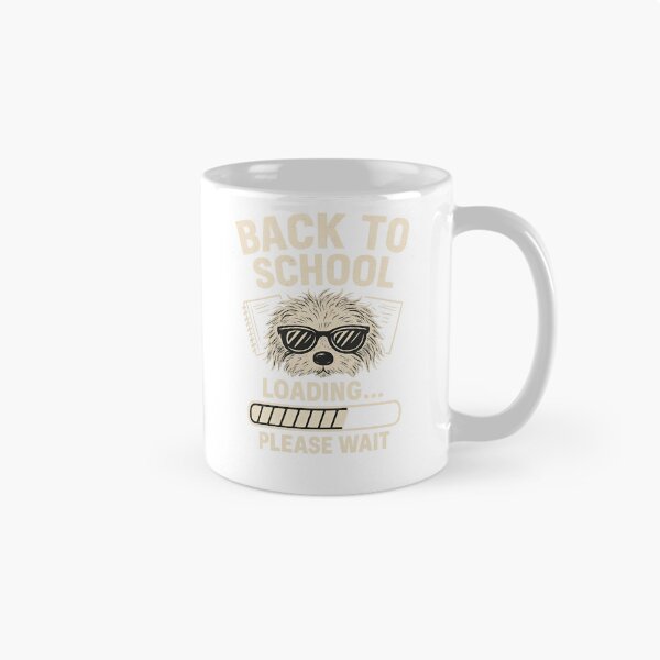 Aperçu de l'œuvre Retour à l'école – Chiot rigolo avec lunettes de soleil Chargement de l'image créée et vendue par Jack’s Shirts Craft.