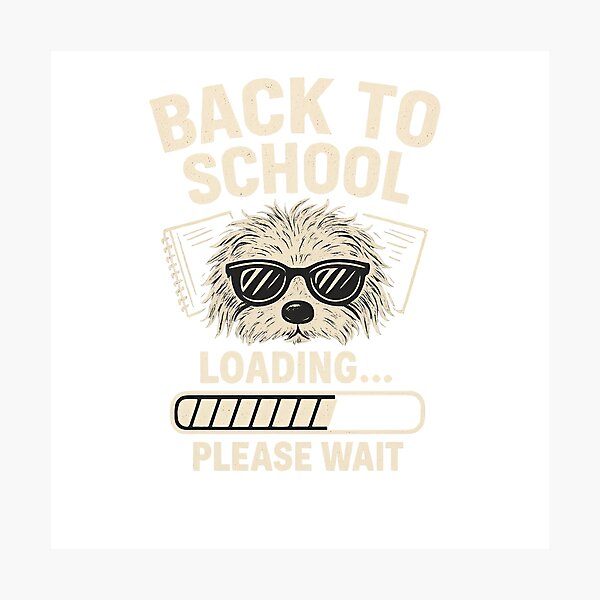 Item preview, Back to School – Funny Pup in Sunglasses Loading Graphic designed and sold by Jack’s Shirts Craft.