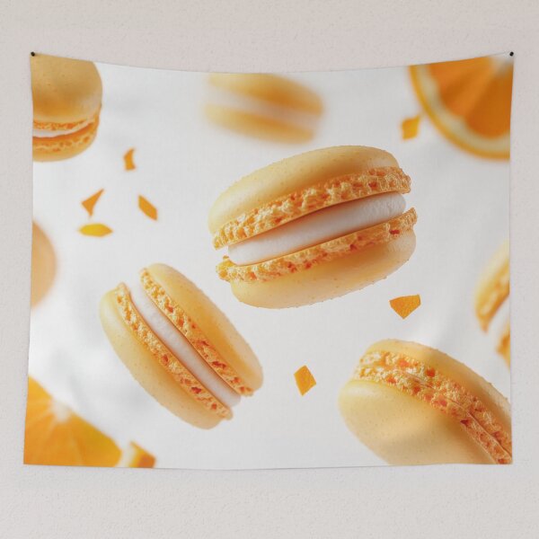 Item preview, Mid-air orange macarons designed and sold by anytka.