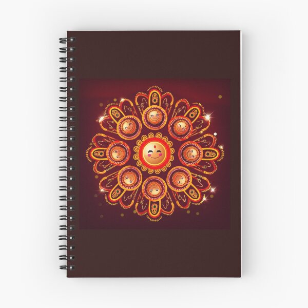 Item preview, Smiling Sun Rangoli Mandala Design  designed and sold by PrintBreeze.