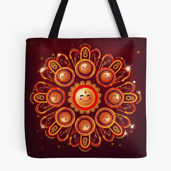 Item preview, Smiling Sun Rangoli Mandala Design  designed and sold by PrintBreeze.