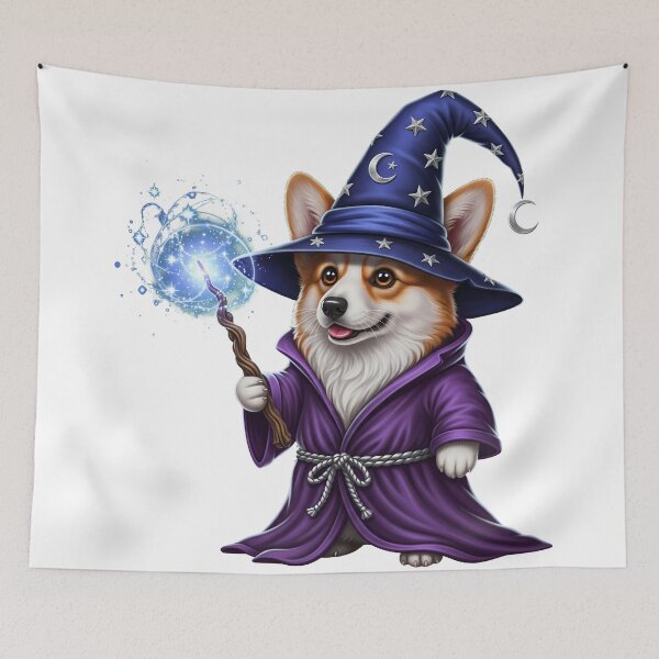 Item preview, Wizard Corgi Magic Spell Caster designed and sold by zoughlal.