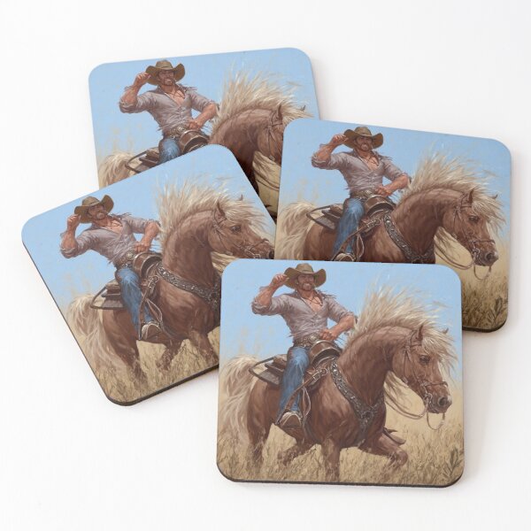Item preview, “Wild Cowboy Ride – Energetic Western Horseback Art” by NegarTv Designs designed and sold by NegarTv Designs.