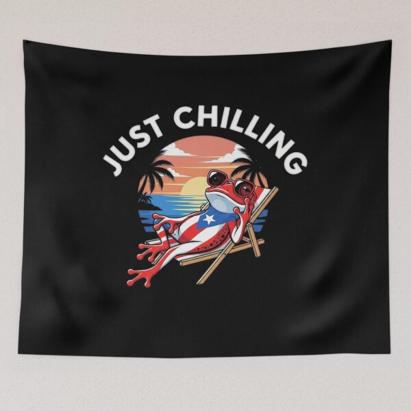Item preview, Puerto Rico culture frog - Just Chilling designed and sold by Bowniko^^.