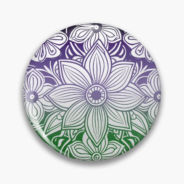 Item preview, Batik Flowers Suffragette colors designed and sold by AuroraXGreen.