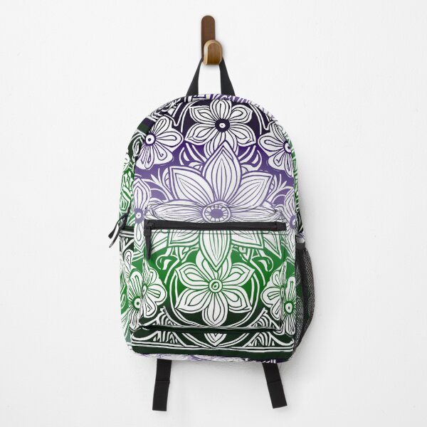 Item preview, Batik Flowers Suffragette colors designed and sold by AuroraXGreen.