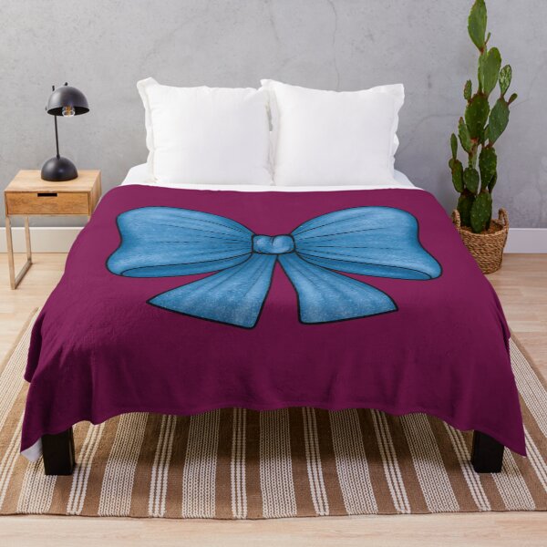 Item preview, Blue bow on burgundy background designed and sold by Cherevan.