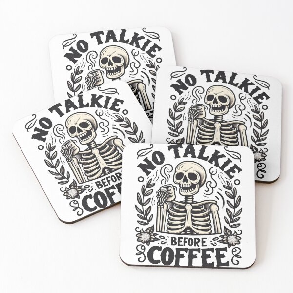 Item preview, No Talkie before Coffee designed and sold by Mass Communication.