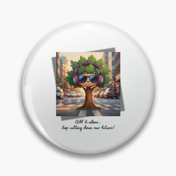 Item preview, Leaf it alone...stop cutting down our future! designed and sold by eleftheriaFinds.