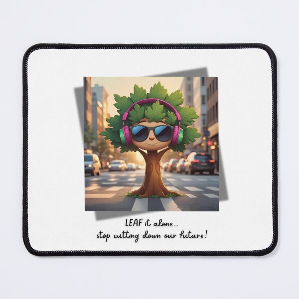 Item preview, Leaf it alone...stop cutting down our future! designed and sold by eleftheriaFinds.