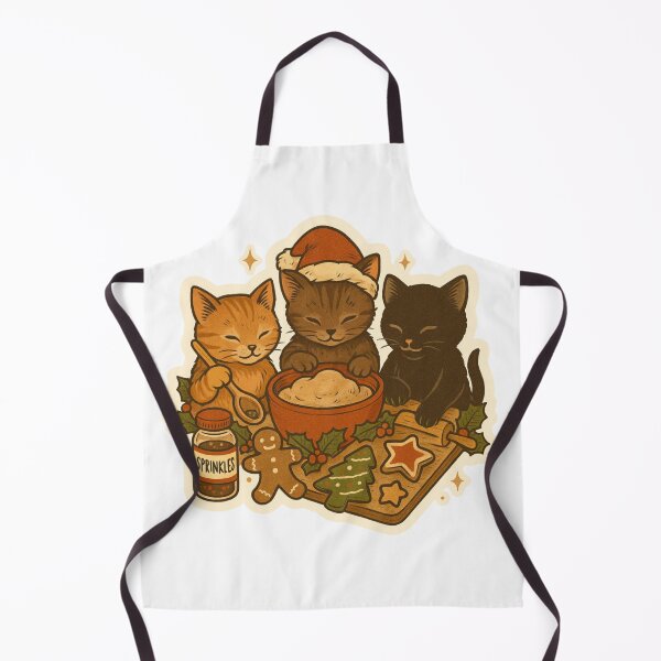 Item preview, Christmas Kittens Baking Cookies designed and sold by caitdesign.