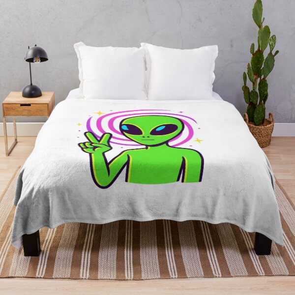 Item preview, Neon Alien Peace Sign | Cosmic Vibes Only designed and sold by OnPointOutfits.