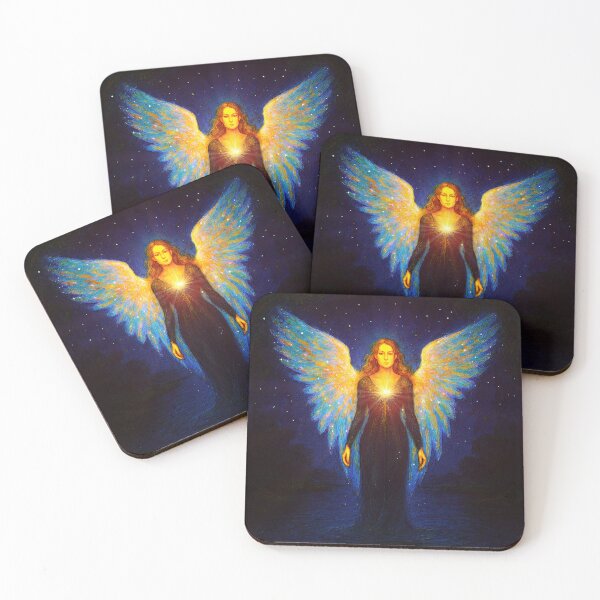 Item preview, Spiritual Shining Angel at Night by the Lake designed and sold by AD-Digital-Art.
