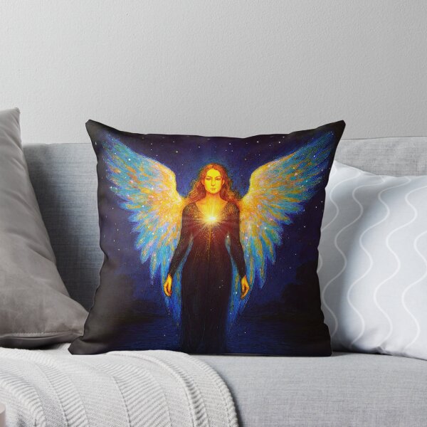 Item preview, Spiritual Shining Angel at Night by the Lake designed and sold by AD-Digital-Art.