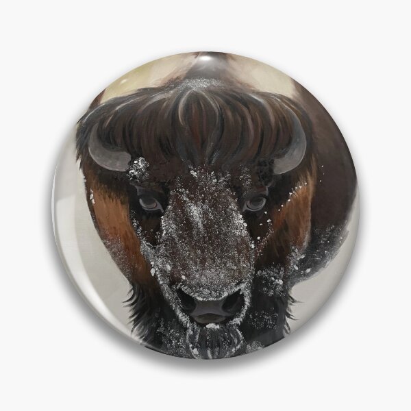 Item preview, Snow-Crusted Bison designed and sold by WyoClements.