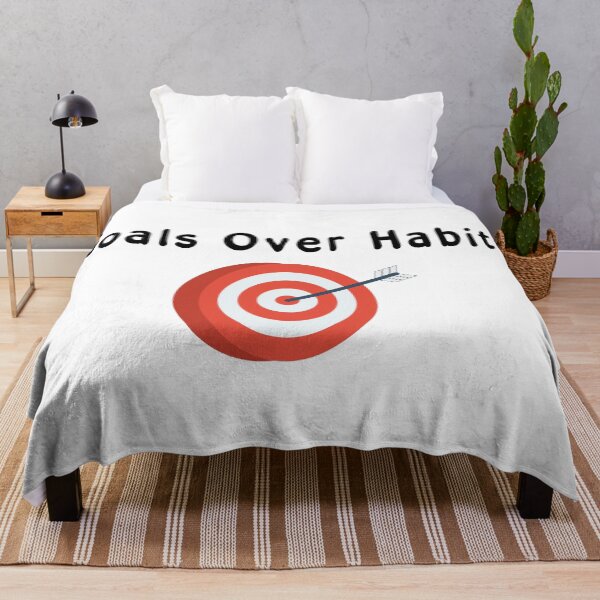 Item preview, Goals Over Habits - Black text designed and sold by Pokeytank.