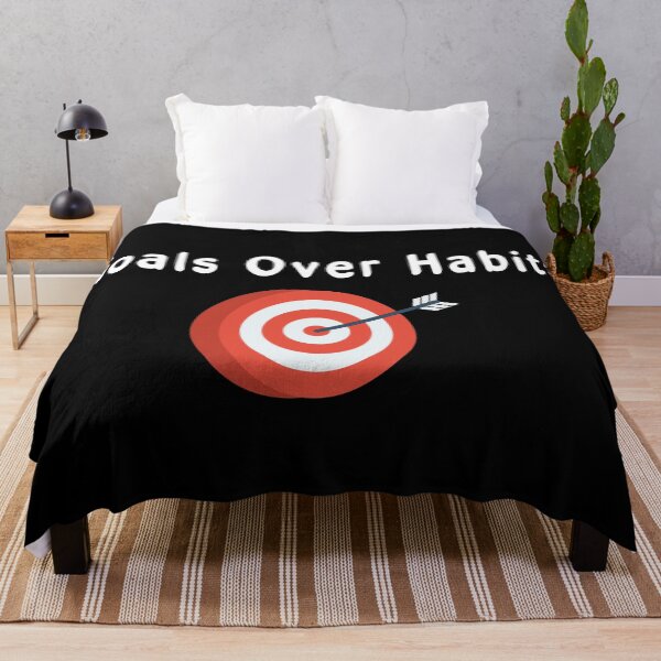 Item preview, Goals Over Habits - White text designed and sold by Pokeytank.