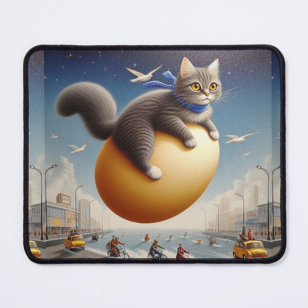 Item preview, Adventurous egg cat in the city designed and sold by BalsamCraft.