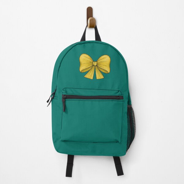 Item preview, Yellow bow on a dark turquoise background designed and sold by Cherevan.