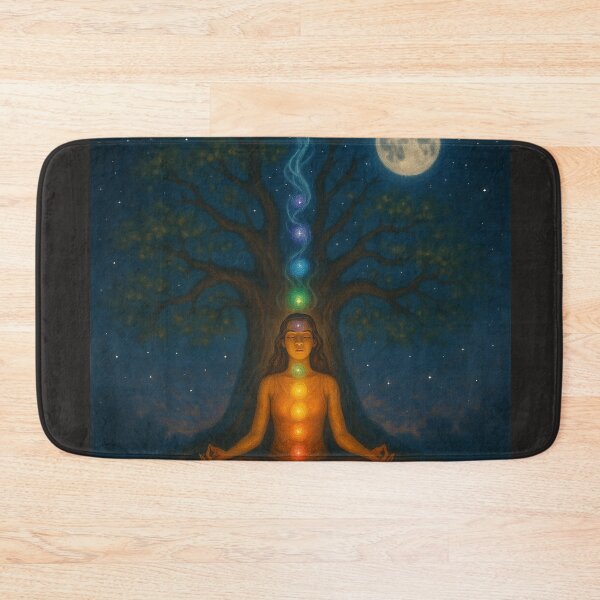 Item preview, Chakra Moon Alignment – Mystical Meditation Art for Manifestation designed and sold by AATGShop.