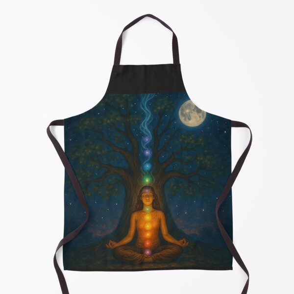 Item preview, Chakra Moon Alignment – Mystical Meditation Art for Manifestation designed and sold by AATGShop.