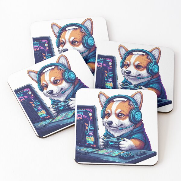 Item preview, Gamer Corgi Video Game Player designed and sold by zoughlal.