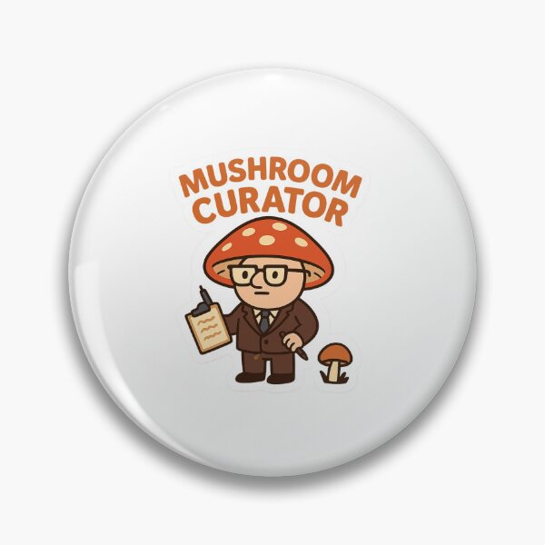 Item preview, Fungal Curator – Funny Mushroom Sticker for Nature Nerds designed and sold by Collins Design.