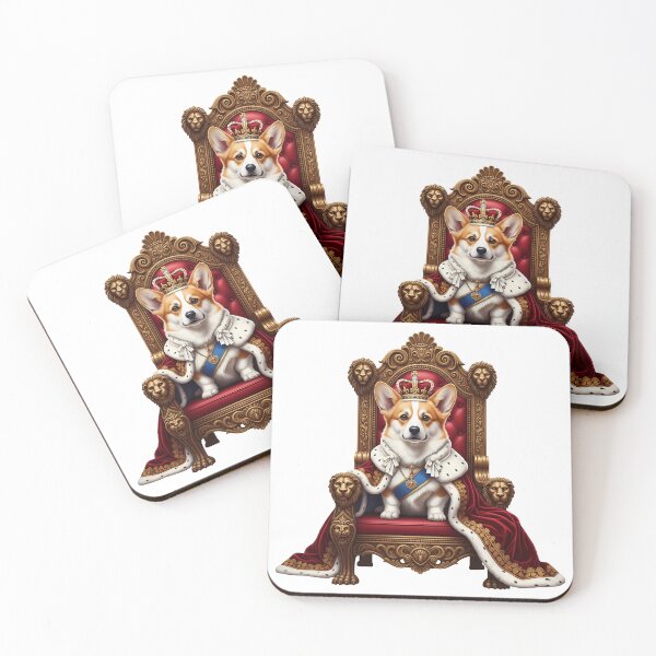 Item preview, Royal Corgi King Queen Plush Throne designed and sold by zoughlal.