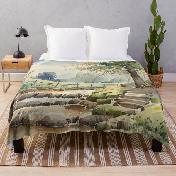 Item preview, River Meavy near Sheeps Tor2(watercolour + AI) designed and sold by artsmeow.