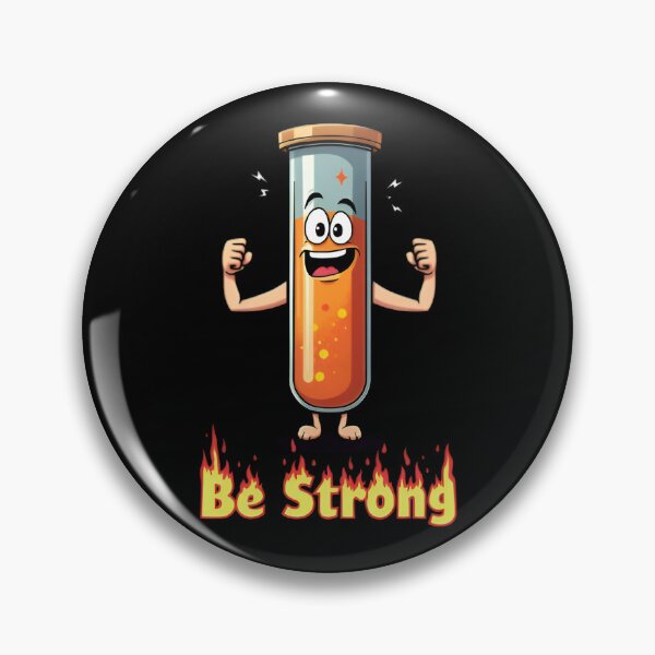 Item preview, Humans & Chemistry — Be Strong! | Funny Science Pun designed and sold by robyclub.