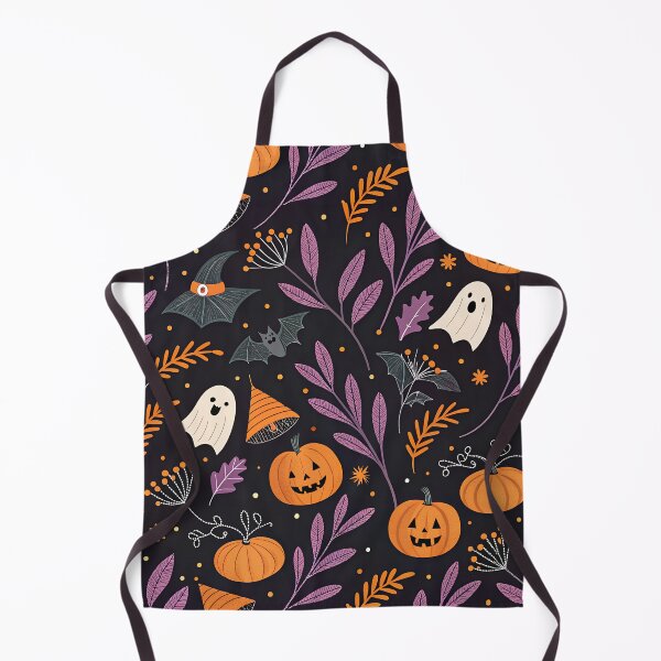 Item preview, Halloween seamless pattern- Black orange purple pumpkin designed and sold by cocomelon168.