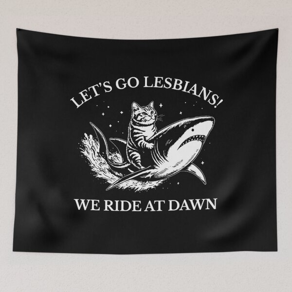Item preview, Lesbians! We Ride At Dawn designed and sold by leafsquare.