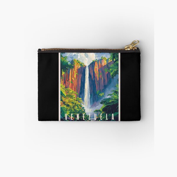 Item preview, Venezuela Salto Ángel, Vintage Art Travel Landscape designed and sold by MaateoDesign.