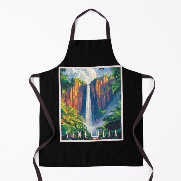 Item preview, Venezuela Salto Ángel, Vintage Art Travel Landscape designed and sold by MaateoDesign.