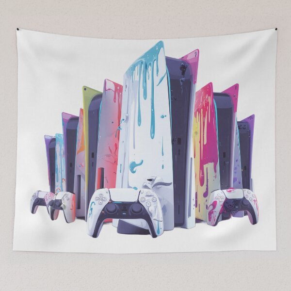 Item preview, Custom Gaming Console – Colorful Artistic Design designed and sold by LoomisDreams.