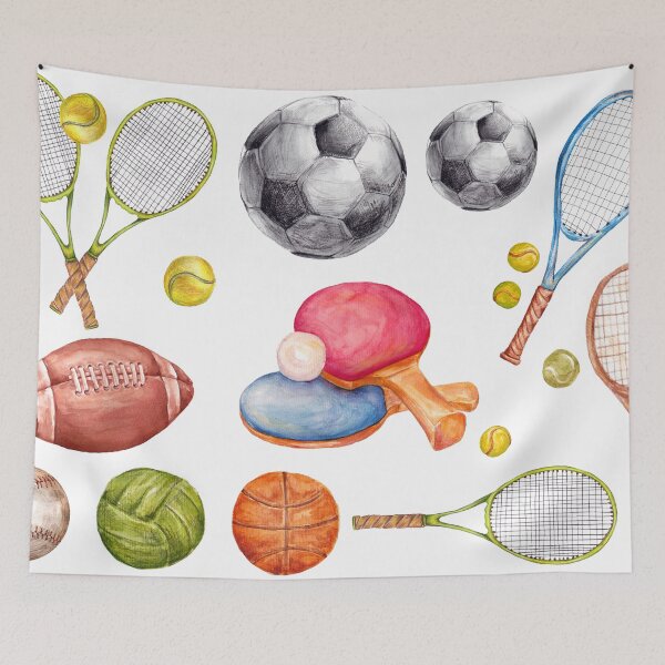 Item preview, Sports Equipment Collection designed and sold by AlisaArtDecor.