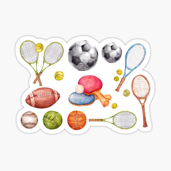 Aperçu de l'œuvre Collection d'équipements sportifs créée et vendue par AlisaArtDecor.