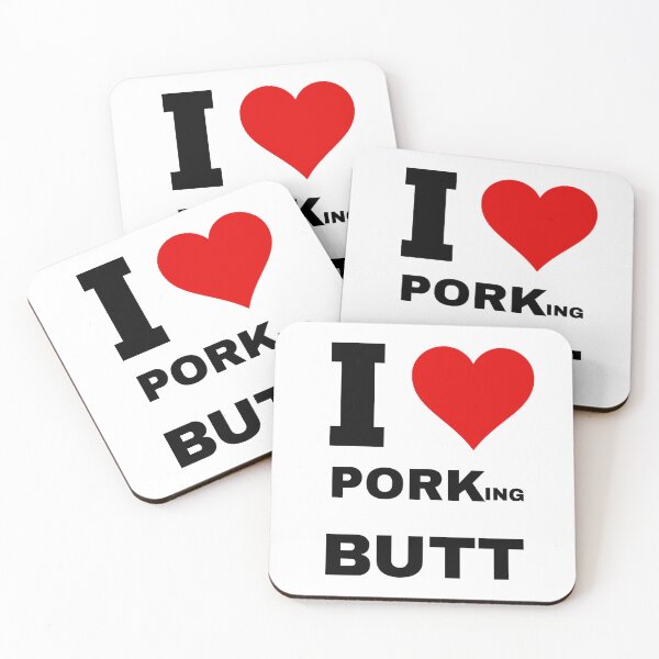 Item preview, I heart porking butt designed and sold by NicMacTees.